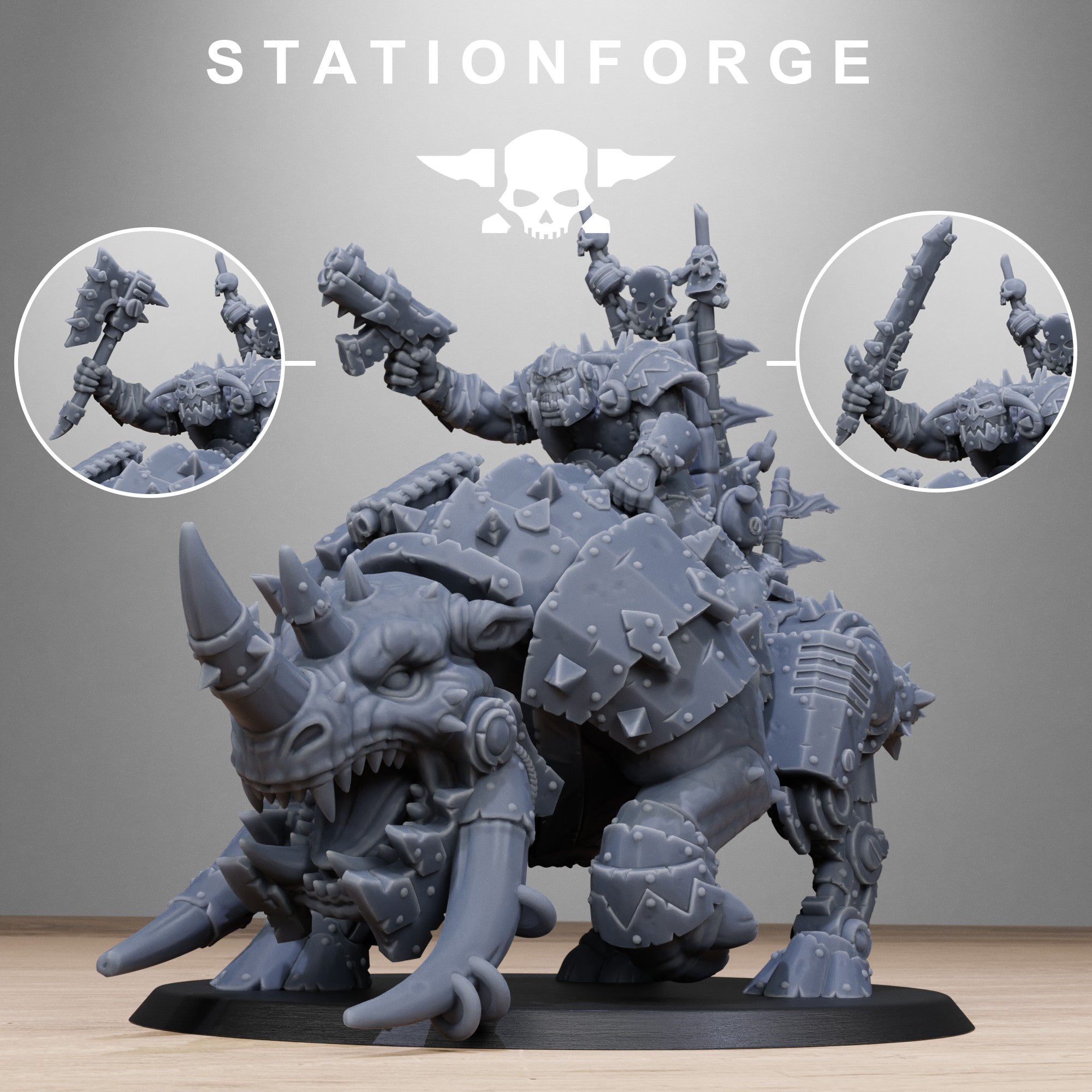 Orkaz: Brast-Rider Warlord