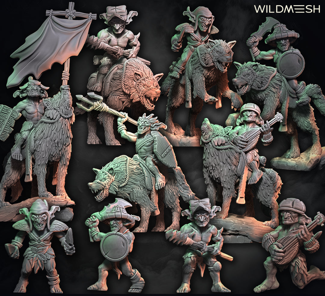 Fantasy: Goblin Wolf Riders