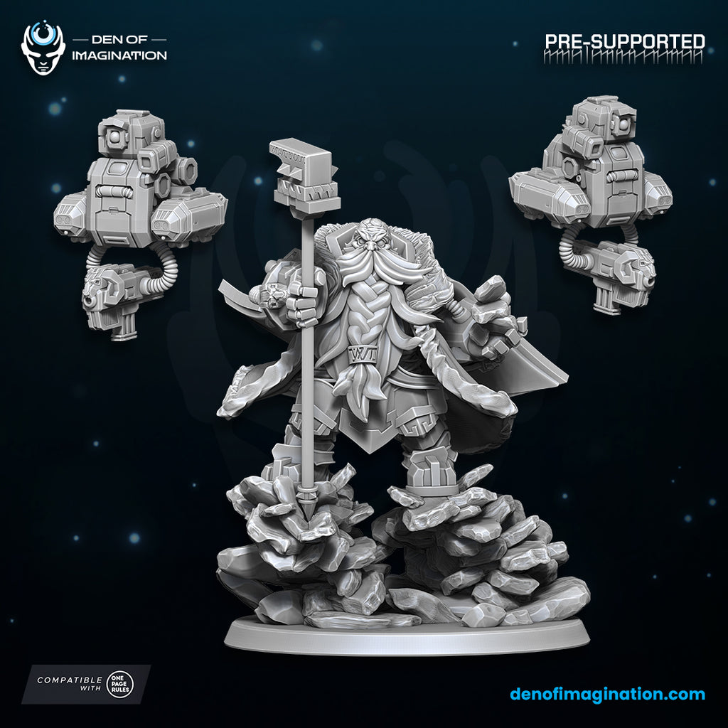 Space Dwarfs: Avalanche Lord with Drones